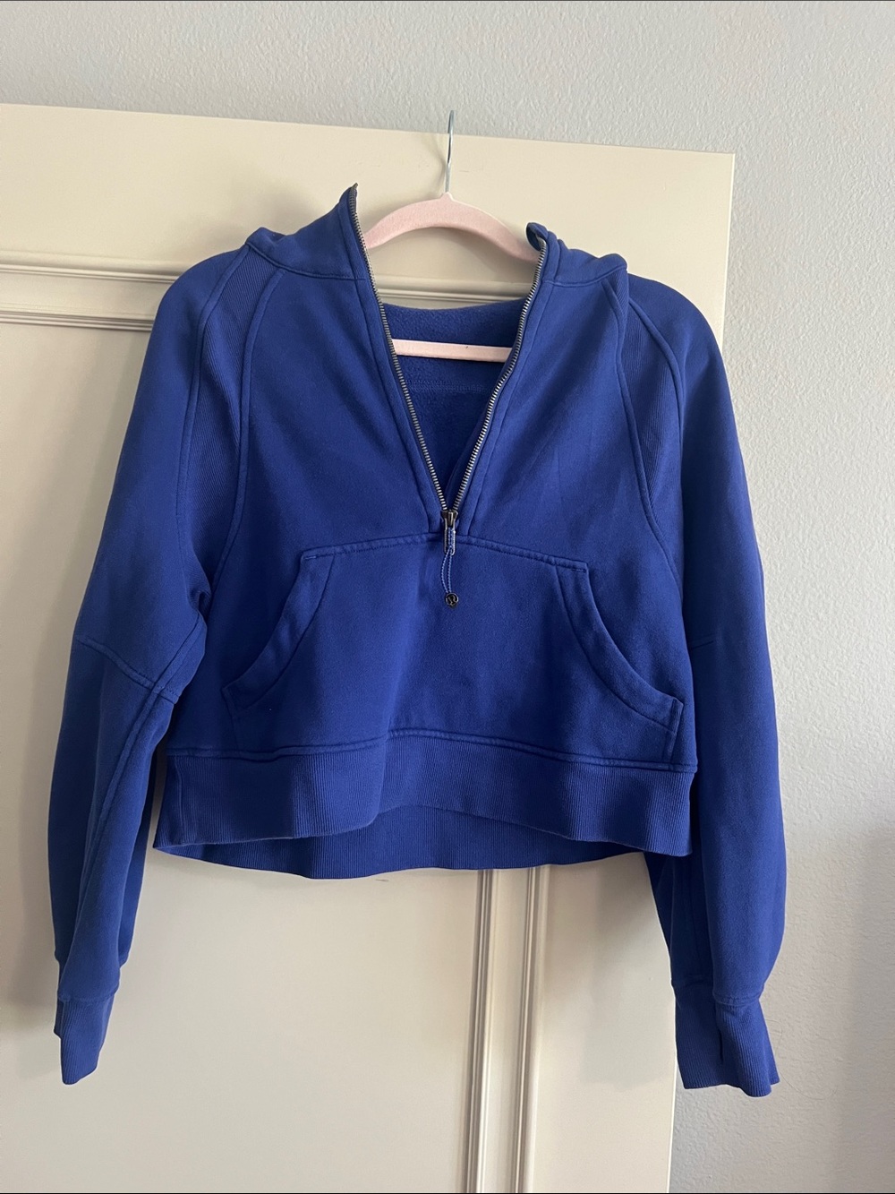 Lululemon scuba cropped half zip pullover hoodie size XS/S